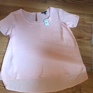 Light Pink Express High Low Tee
